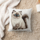 かわいい猫Tシャツ 猫ママ 猫パパ クッション (ブランケット)