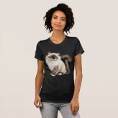 かわいい猫Tシャツ 猫ママ 猫パパ Tシャツ (正面フル)