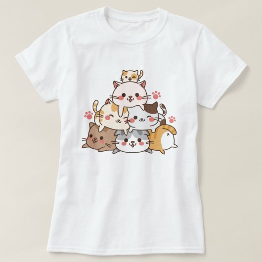 かわいい猫Tシャツ Tシャツ (デザイン正面)