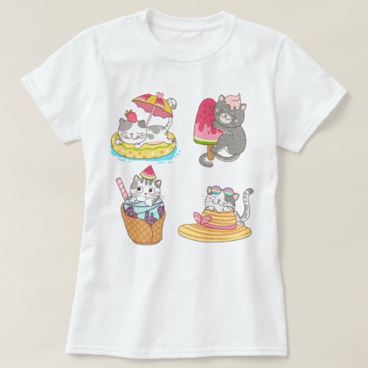 かわいい猫Tシャツ Tシャツ (デザイン正面)