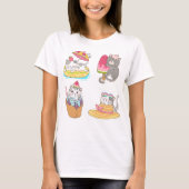 かわいい猫Tシャツ Tシャツ (正面)