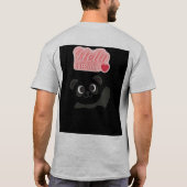 かわいい猫Tシャツ Tシャツ (裏面)