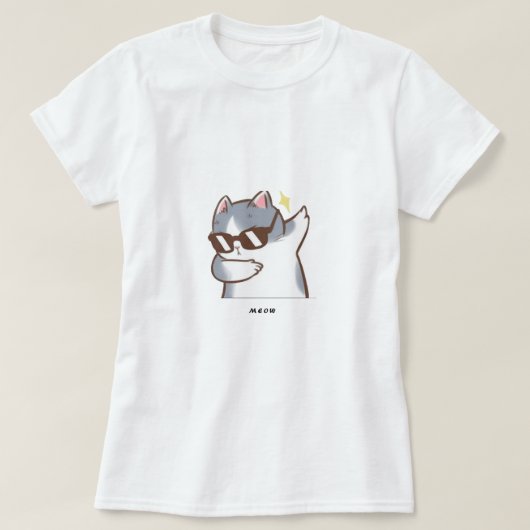 かわいい猫Tシャツ Tシャツ (デザイン正面)
