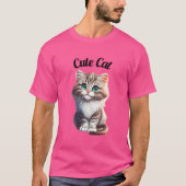 かわいい猫Tシャツ Tシャツ (正面)