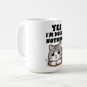 かわいい猫Yes何もしてない コーヒーマグカップ (正面左)