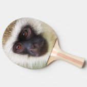 かわいい猿のポートレート 卓球ラケット (横)