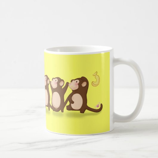 かわいい猿 コーヒーマグカップ (右)
