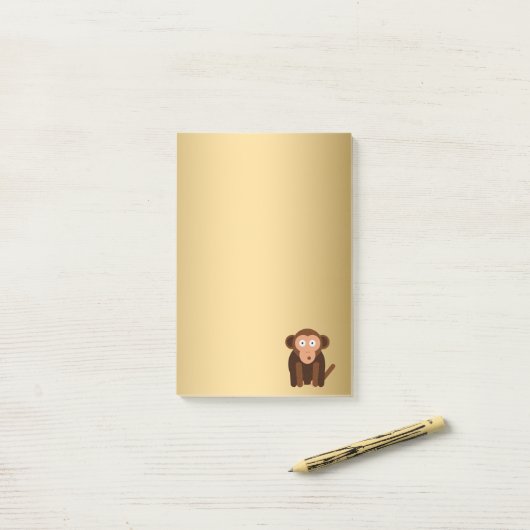 かわいい猿 ポストイット (デスク上)