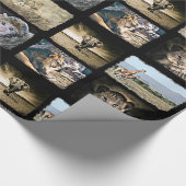 かわいい猿、ライオンおよびキリンのギフト用包装紙 ラッピングペーパー (角)