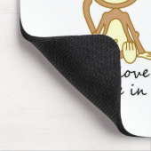 かわいい猿-本当愛はで…一度現れります マウスパッド (コーナー)