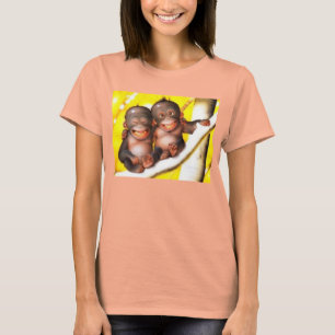 かわいい猿 Tシャツ