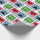 かわいい獣医誕生日または獣医クリスマス ラッピングペーパー (角)