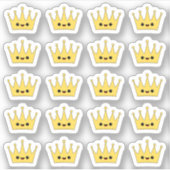 かわいい王冠 ブジョ プランナー デコレーション シール (正面)