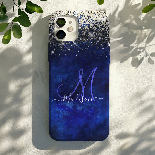 かわいい王室の金ゴールドフェイクグリッターモノグラム Case-Mate iPhoneケース
