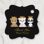 かわいい王様がクマ公に感謝 フェイバータグ (裏面)