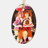 かわいい玩具人形 セラミックオーナメント (左)