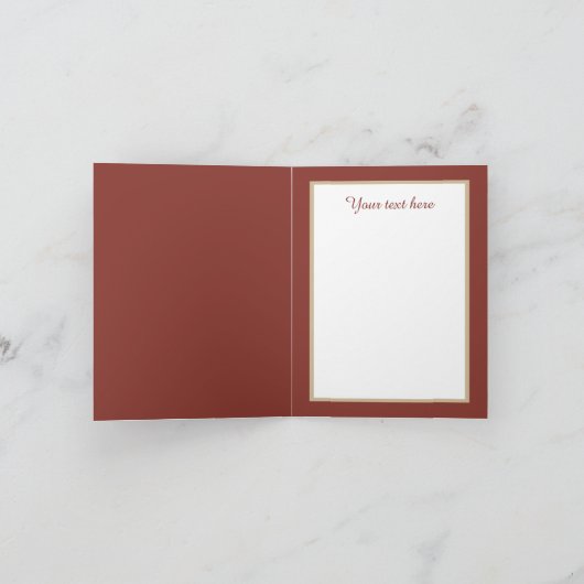 かわいい玩具店の水の色クリスマス シーズンカード (内部)