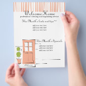 かわいい珊瑚のドア チラシ (手)