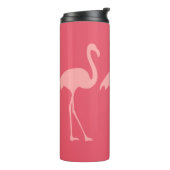 かわいい珊瑚のピンクのフラミンゴの鳥の熱タンブラーのマグ タンブラー (回転左)