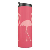 かわいい珊瑚のピンクのフラミンゴの鳥の熱タンブラーのマグ タンブラー (回転右)