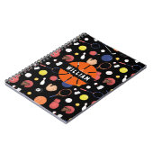 かわいい現代のスポーツチャンピオンカスタム子供黒 ノートブック (左側)