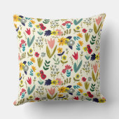 かわいい現代的なウサギの花冠カスタマイズ クッション (裏面)