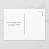 かわいい現代的なクリスマスのラマのストリングライトの写真 シーズンポストカード (裏面)