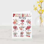 かわいい理学療法バレンタインデー Pt Pta 小児科 カード (黄色い花)