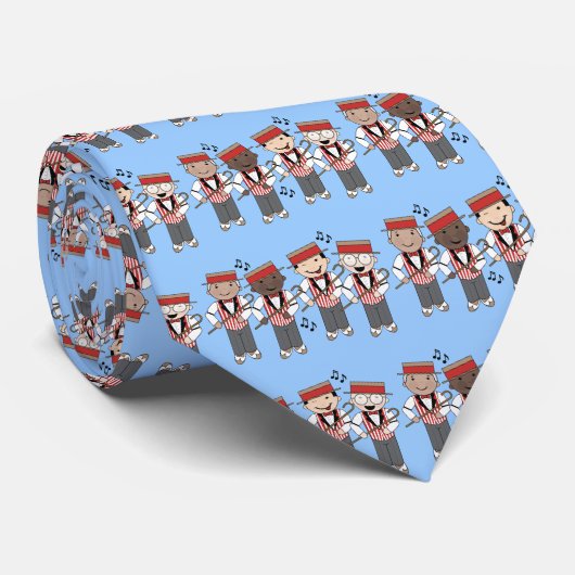 かわいい理髪店の四つ組のギフト ネクタイ (ロール)