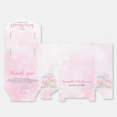 かわいい甘いお菓子の赤ちゃんシャワーお願いボックス フェイバーボックス (見開き)