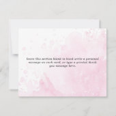 かわいい甘いお菓子の赤ちゃんシャワー サンキューカード (裏面)