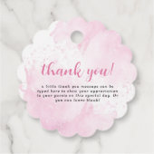 かわいい甘いお菓子の赤ちゃんシャワー フェイバータグ (裏面)