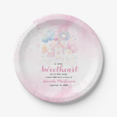 かわいい甘いお菓子の赤ちゃんシャワー ペーパープレート (正面)