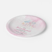 かわいい甘いお菓子の赤ちゃんシャワー ペーパープレート (アングル)