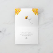 かわいい甘いかわいいのまわりに誕生日ブッズバイ サンキューカード (内部)