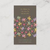 かわいい甘いさくらんぼのカップケーキのお菓子屋のベーカリー 名刺 (裏面)