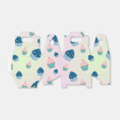 かわいい甘いカップケーキを振りかける2回目の誕生日ガーリー フェイバーボックス (折り畳みなし)