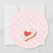 かわいい甘いケーキの誕生日 招待状 (裏面)