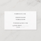 かわいい甘いケーキピンクのドリップペストリー 名刺 (裏面)