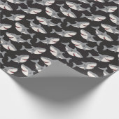 かわいい甘いサメ漫画おもしろいギフト誕生日 ラッピングペーパー (角)