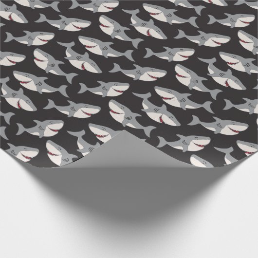 かわいい甘いサメ漫画おもしろいギフト誕生日 ラッピングペーパー (角)