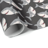 かわいい甘いサメ漫画おもしろいギフト誕生日 ラッピングペーパー (ロールコーナー)