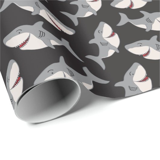 かわいい甘いサメ漫画おもしろいギフト誕生日 ラッピングペーパー (ロールコーナー)
