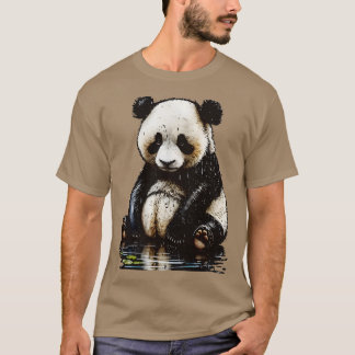 かわいい甘いパンダ Tシャツ