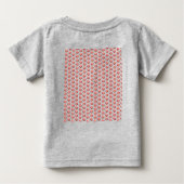 かわいい甘いファッション ベビーTシャツ (裏面)