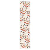 かわいい甘いフクロウ ショートテーブルランナー (正面)