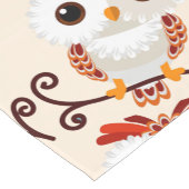 かわいい甘いフクロウ ショートテーブルランナー (コーナー)