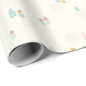 かわいい甘いフローラガーデンマンガバースデーパーティー ラッピングペーパー (ロールコーナー)