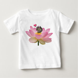 かわいい甘いベビーヒップスターリスベビーTシャツ ベビーTシャツ