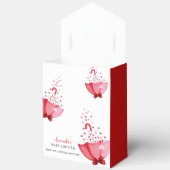 かわいい甘い傘の弓ベビーシャワー フェイバーボックス (見開き)